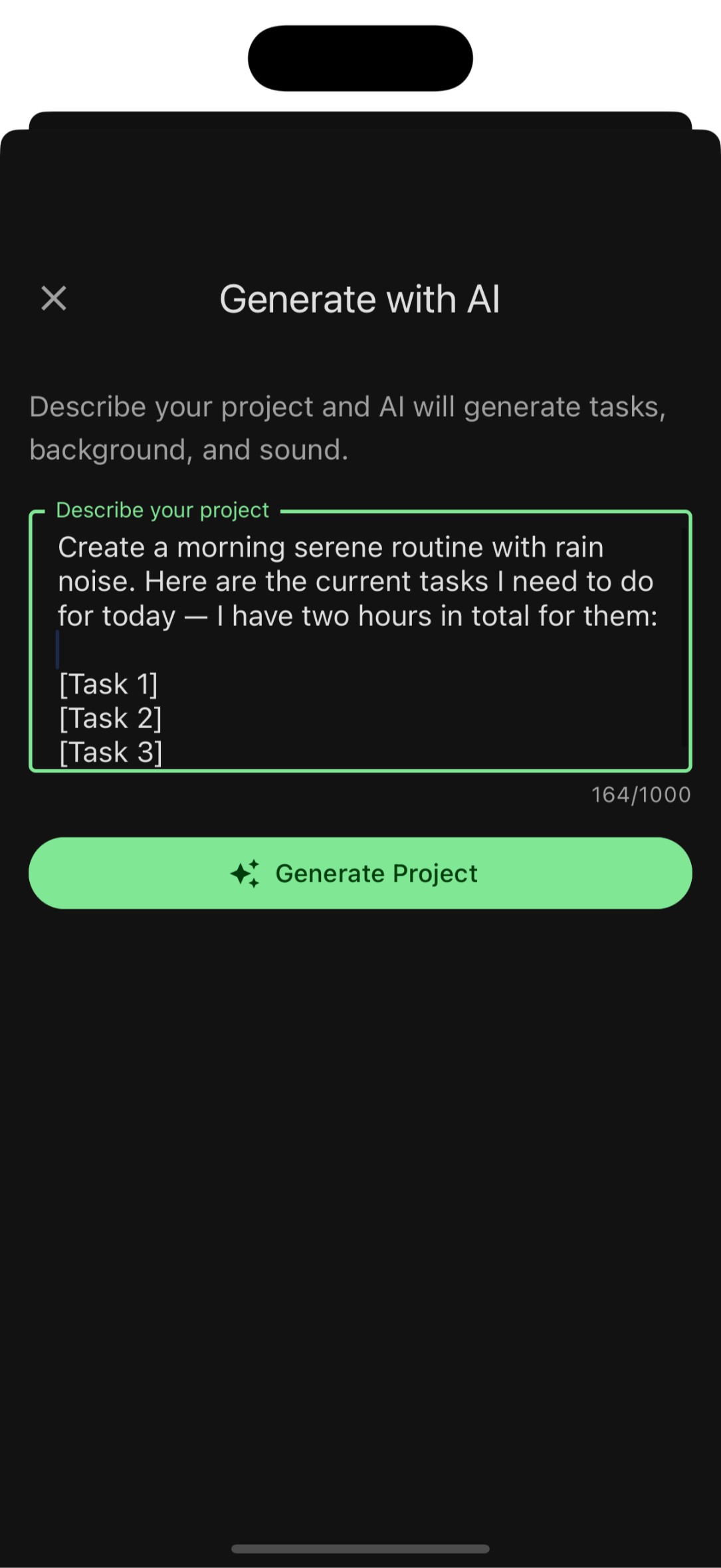FocusBox AI Task Generation