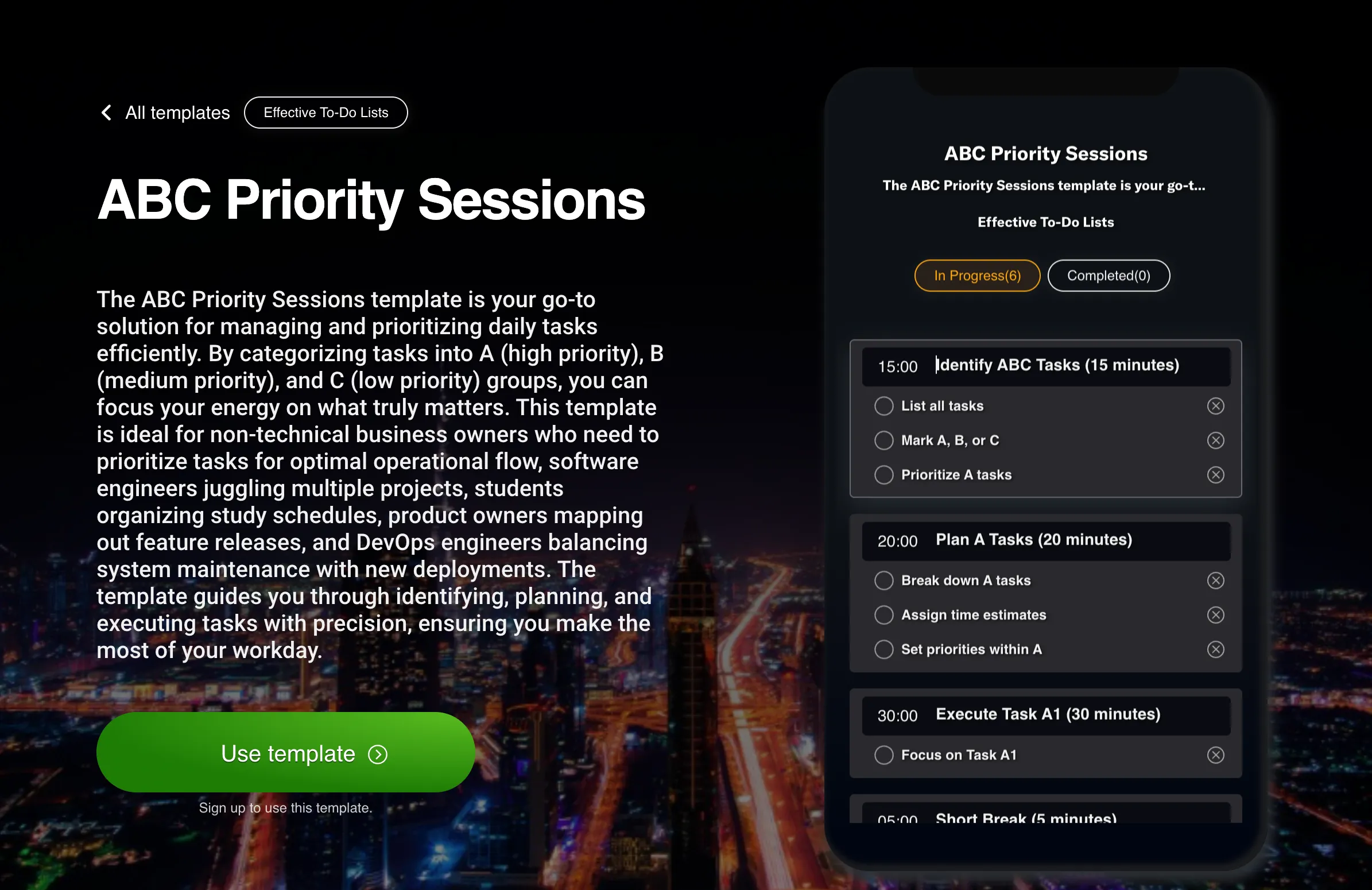 ABC Priority Sessions
