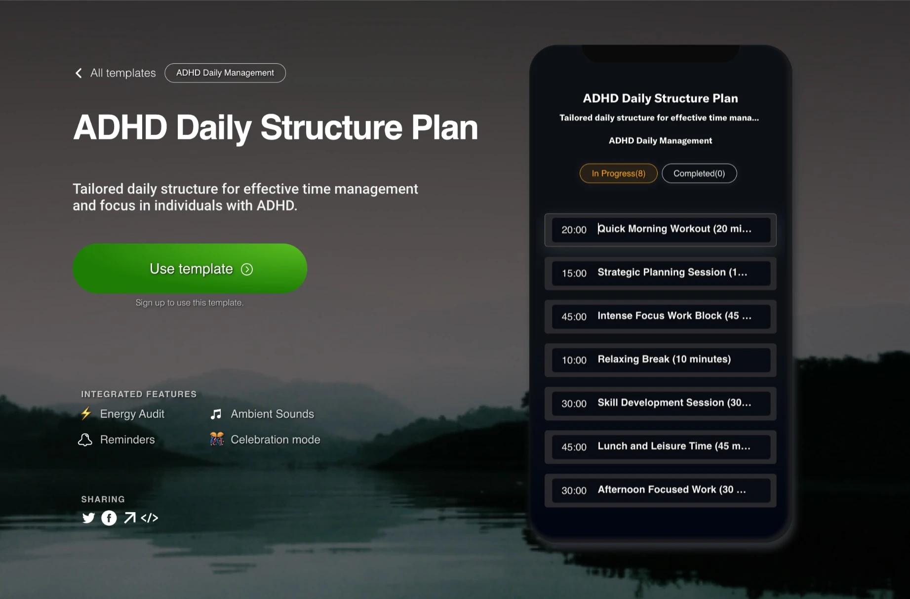 ADHD Daily Structure Plan