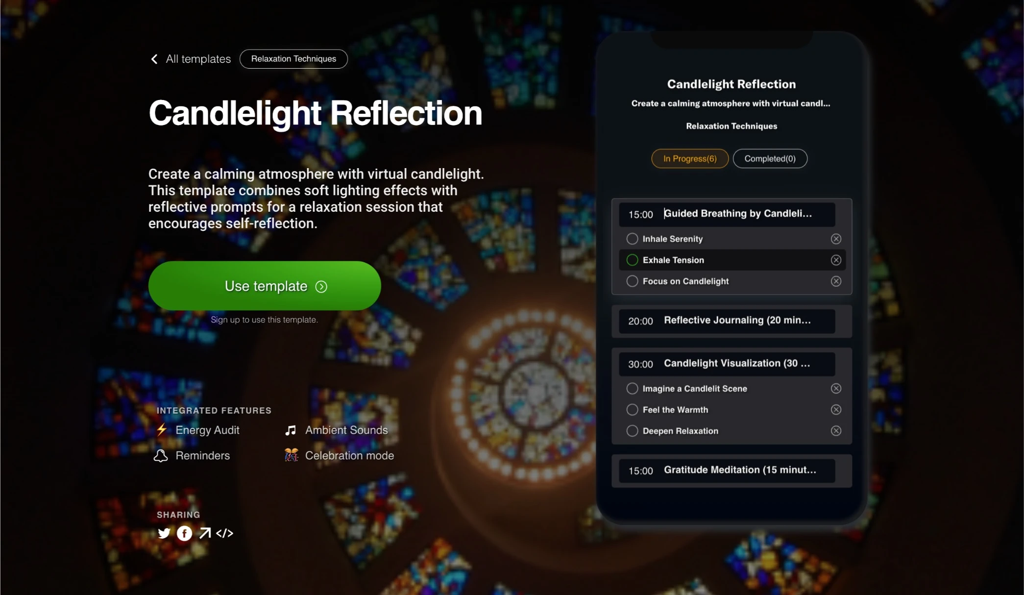 Candlelight Reflection
