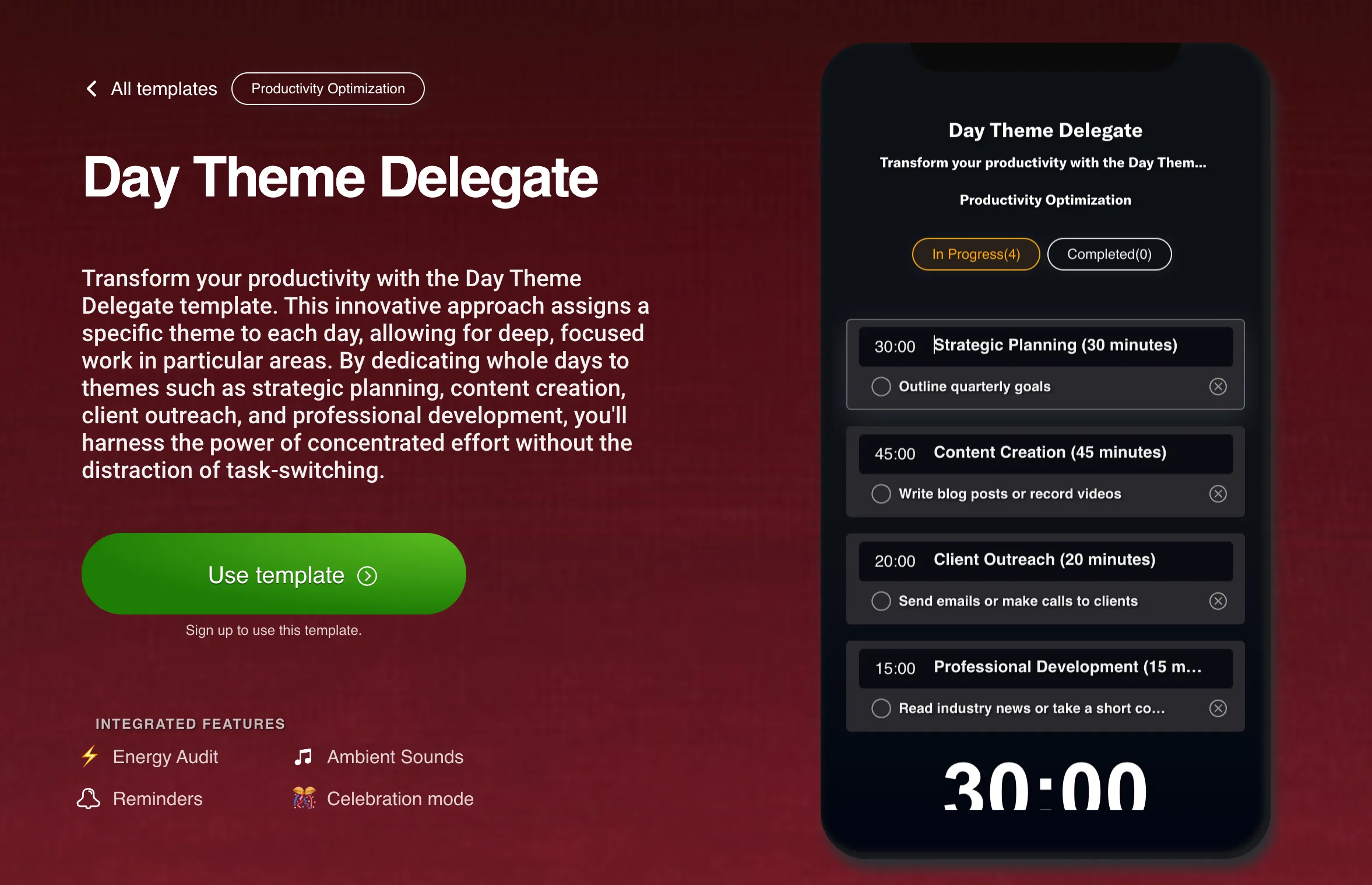 Day Theme Delegate