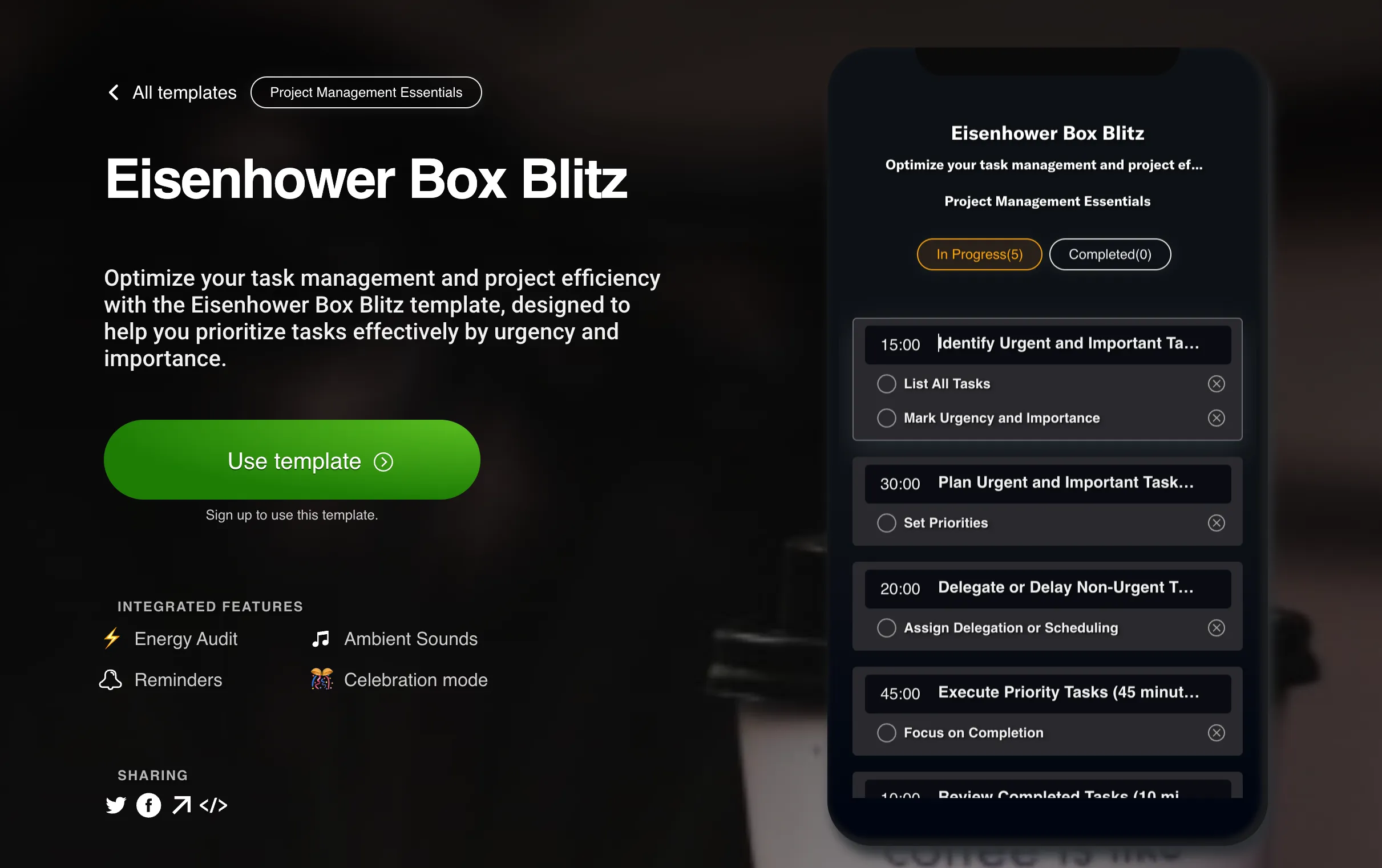 Eisenhower Box Blitz