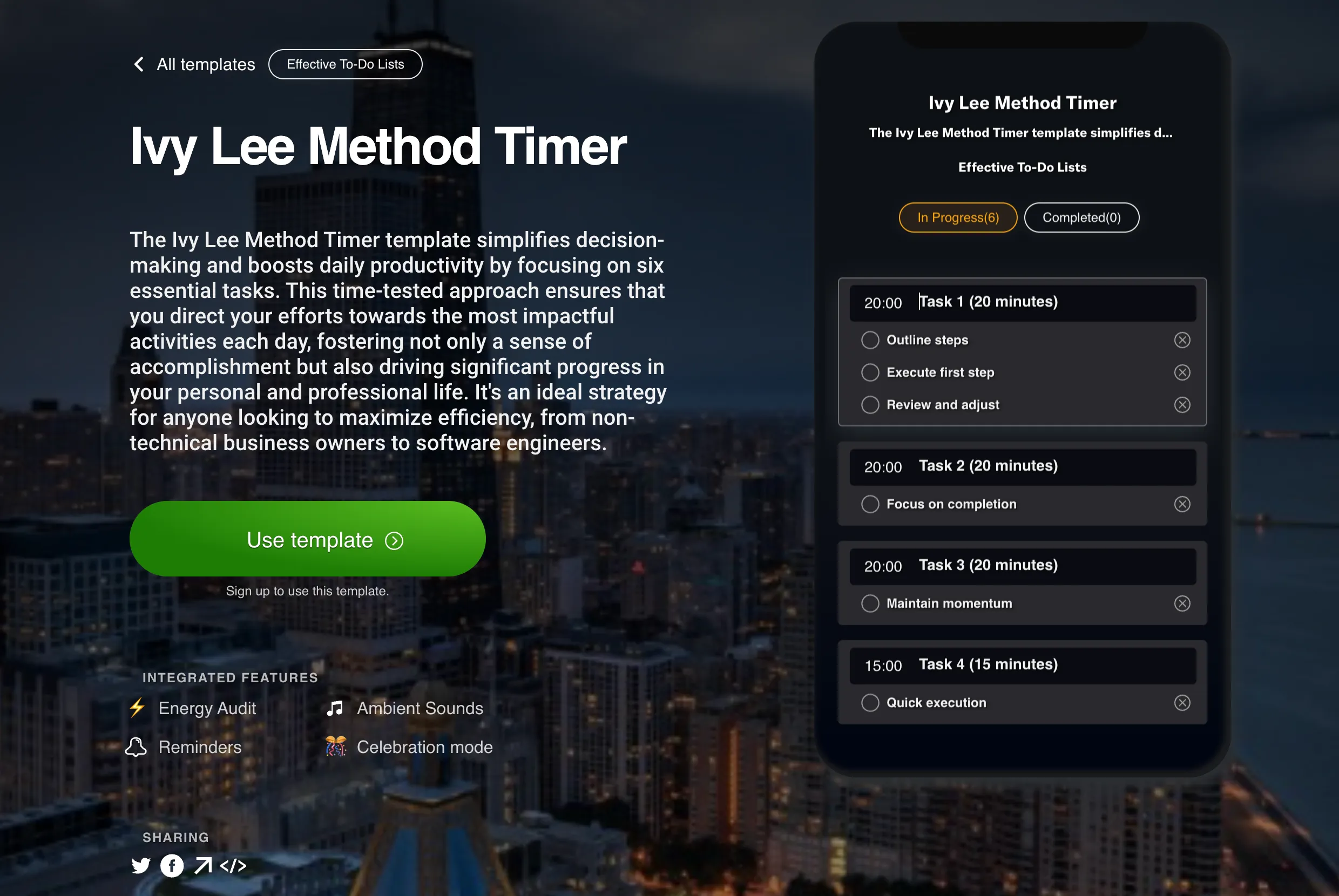 Ivy Lee Metoda Timer