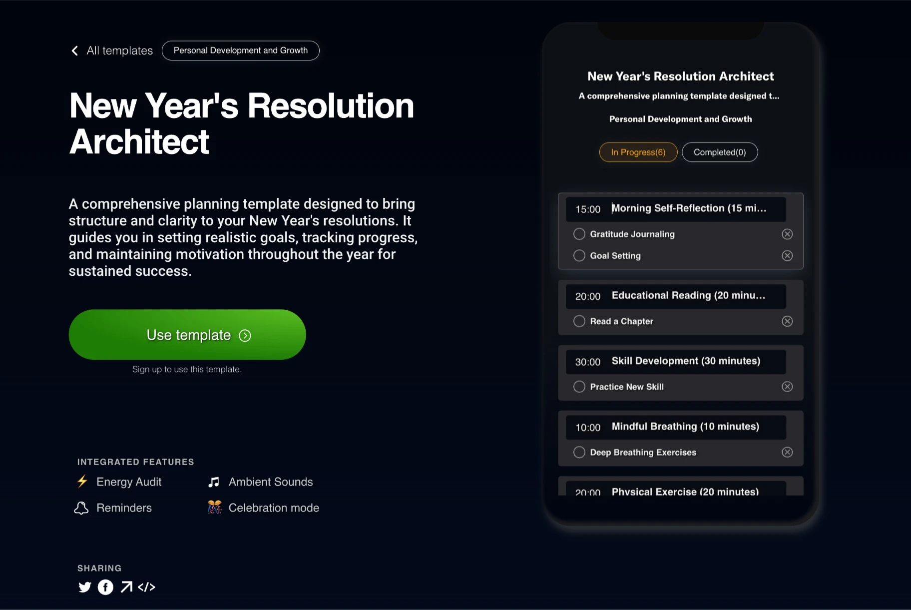 New Year's Resolution Architect