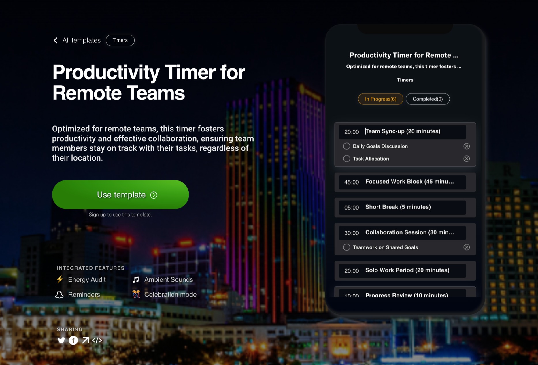 Productivity Timer for Remote Teams FocusBox